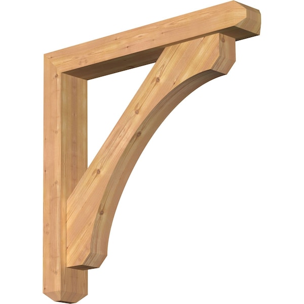 Ekena Millwork Legacy Craftsman Smooth Bracket w/ Offset Brace, Western Red Cedar, 5 1/2"W x 36"D x 36"H BKT0604X36X36LEC04SWR - main